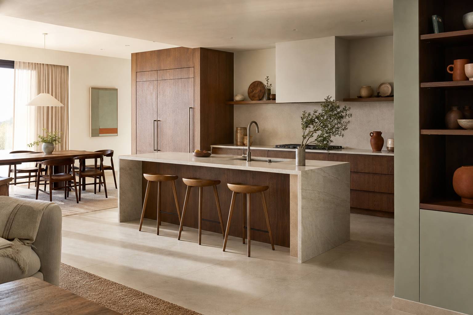 Isole cucina: pro e contro prima di installarne una, Isole cucina e impatto sullo spazio: